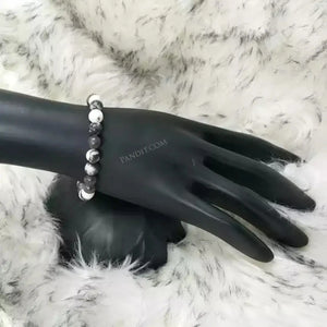 Black White Jasper Bracelet