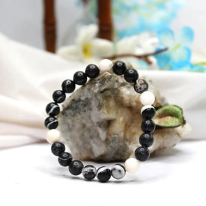 Black White Jasper Bracelet