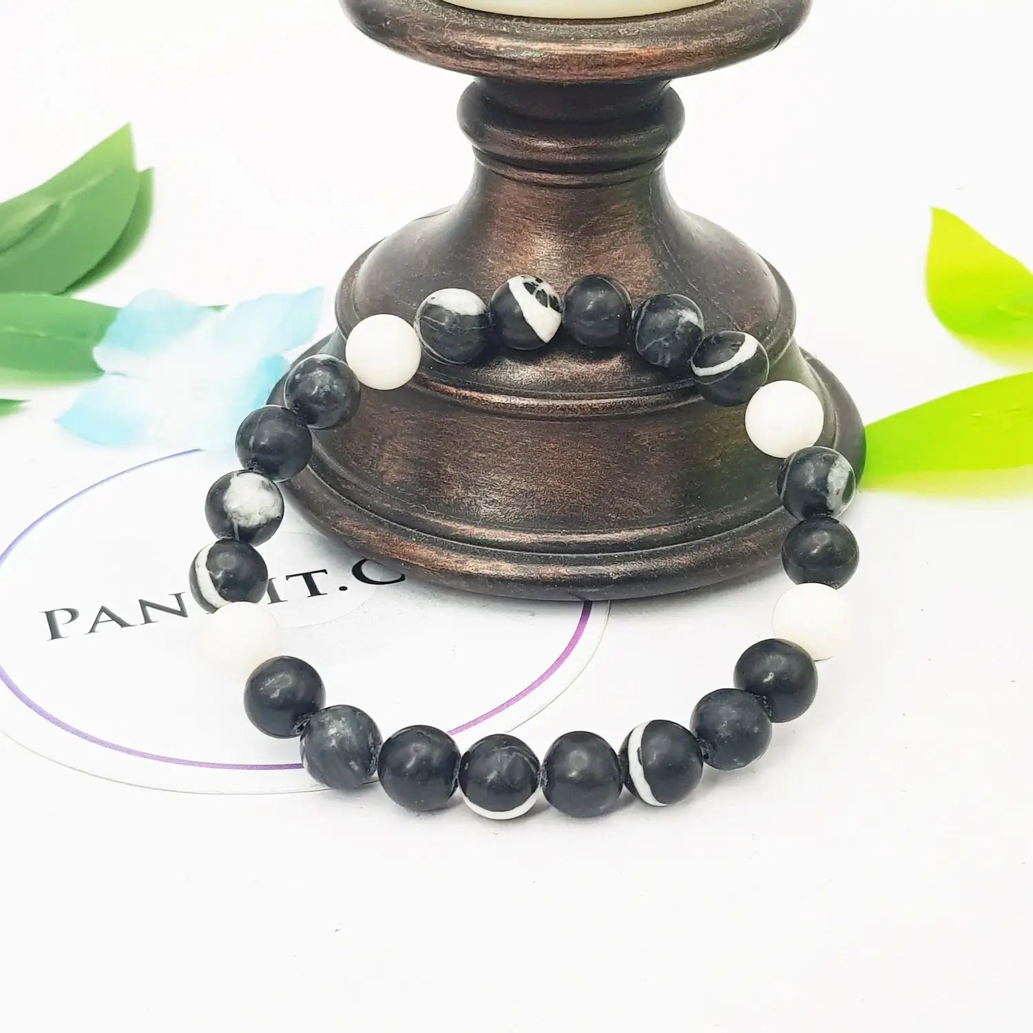 Black White Jasper Bracelet