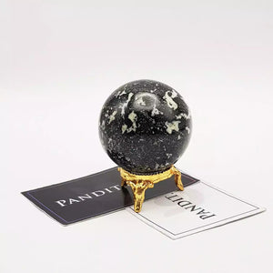 Black White Tourmaline Crystal Ball