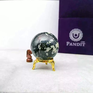 Black White Tourmaline Crystal Ball
