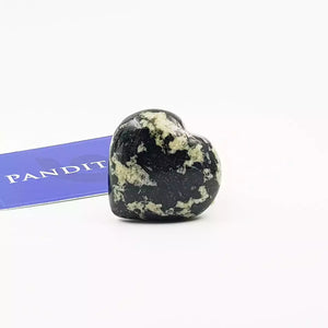 Black White Tourmaline Healing Crystal Heart Stone