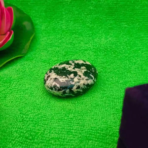 Black White Tourmaline Healing Crystal Palm Stone