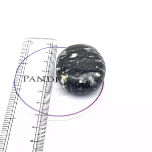 Black White Tourmaline Healing Crystal Palm Stone