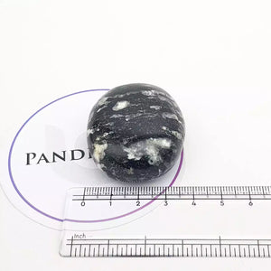 Black White Tourmaline Healing Crystal Palm Stone