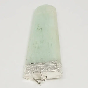 Blue Amazonite 7 Chakra Pencil Pendant