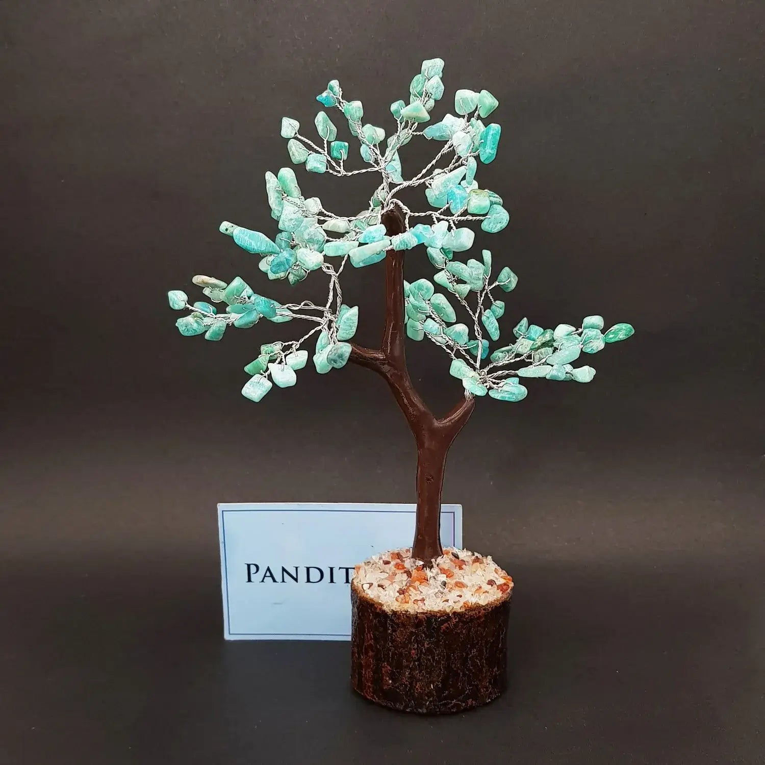 Blue Amazonite Gemstone Tree