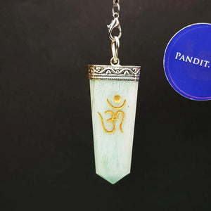 Blue Amazonite Om Pencil Pendant