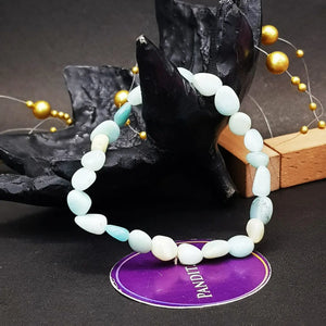Blue Amazonite Tumble Bracelet