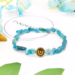 Blue Apatite Tumble Bracelet