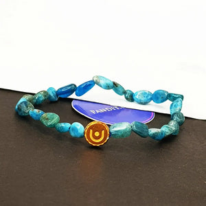 Blue Apatite Tumble Bracelet