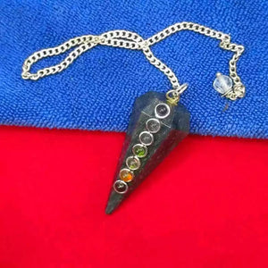 Blue Aventurine 7 Chakra Dowsing Pendulum