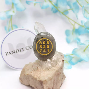 Blue Aventurine Zibu Symbol Coin