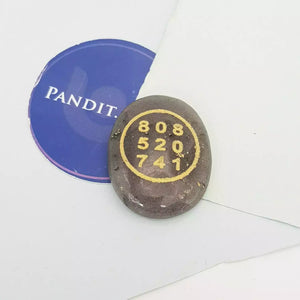 Blue Aventurine Zibu Symbol Coin