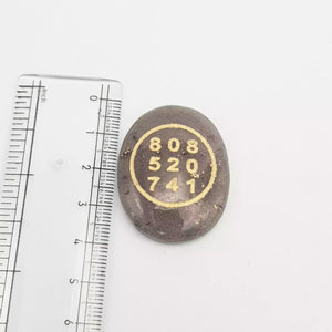 Blue Aventurine Zibu Symbol Coin