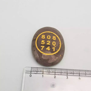 Blue Aventurine Zibu Symbol Coin