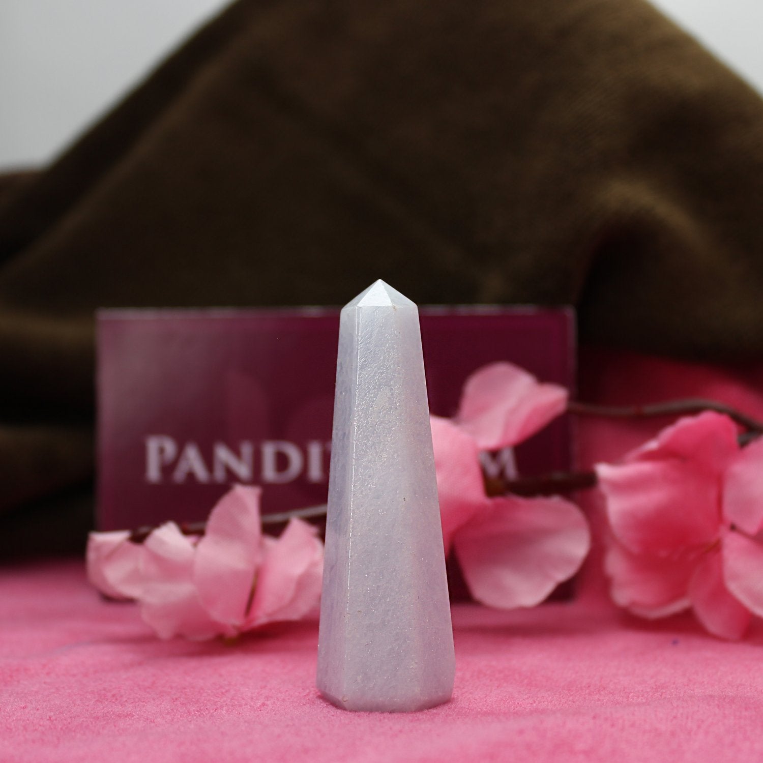 Blue Calcite Pencil Tower Point