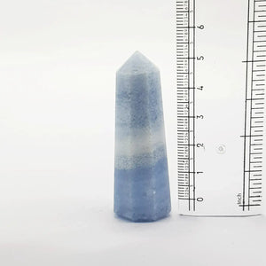 Blue Calcite Pencil Tower Point