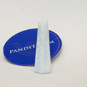 Blue Calcite Pencil Tower Point