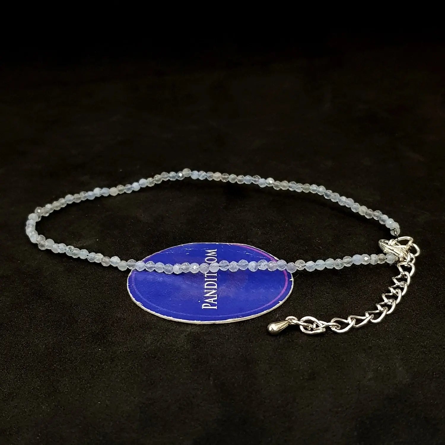 Blue Lace Chalcedony Anklet
