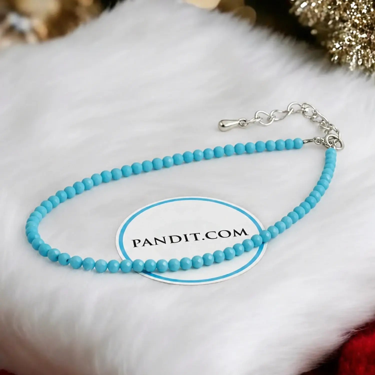 Blue Magnesite Turquoise Anklet