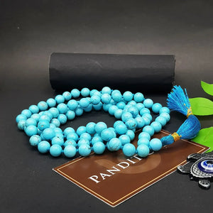 Blue Magnesite Turquoise Mala