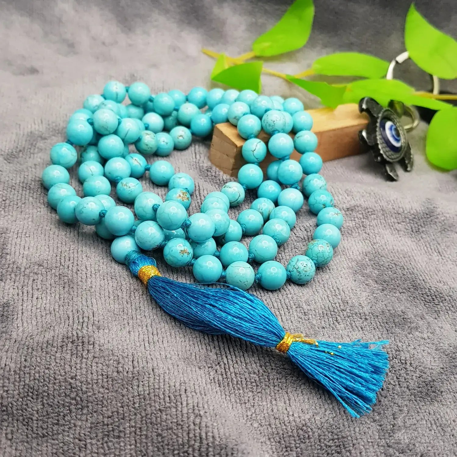 Blue Magnesite Turquoise Mala