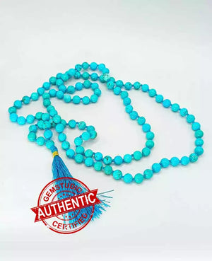 Blue Magnesite Turquoise Mala
