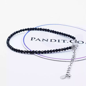 Blue Sunstone Adjustable Diamond Cut Bracelet