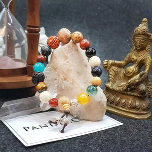 Bodhi Seeds Eyes Beaded Bracelet