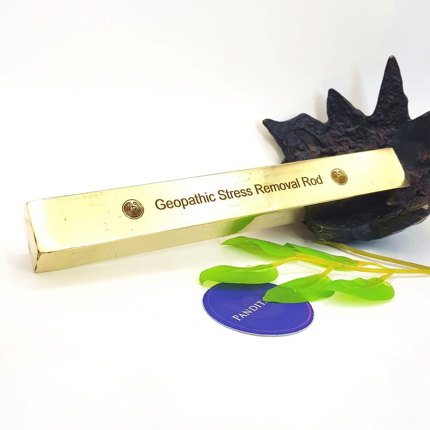 Brass Geopathic Stress Neutralizer Rod Rectangular Cuboid