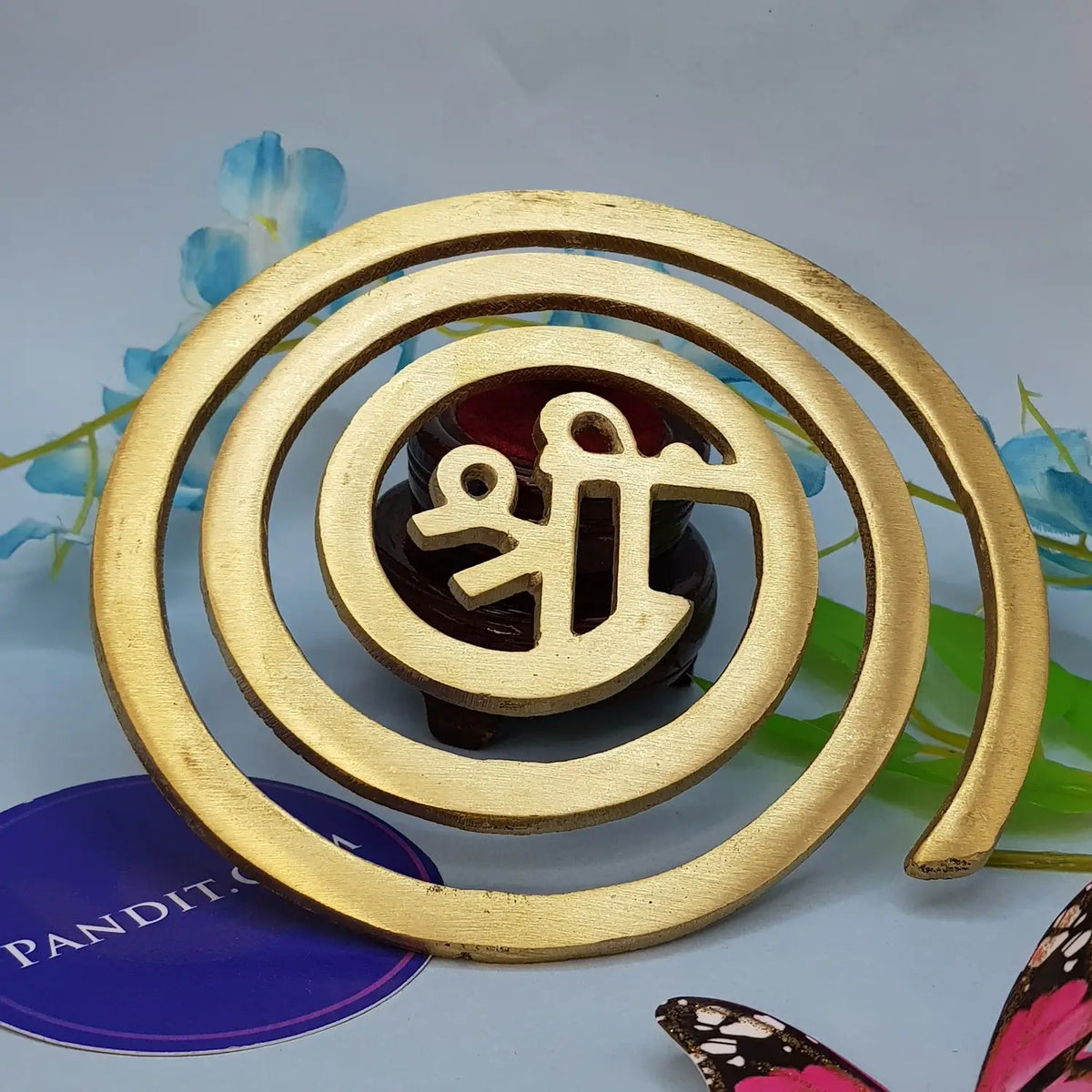 Brass Helix With Beej Mantra Big