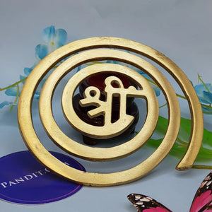 Brass Helix With Beej Mantra Big