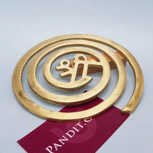 Brass Helix With Beej Mantra Big