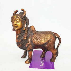Kamdhenu Cow Brass Idol