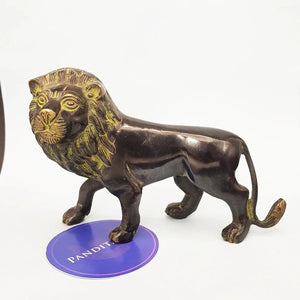 Brass Lion Figurine For Home And Office
