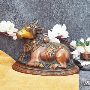 Nandi Bull Brass Idol