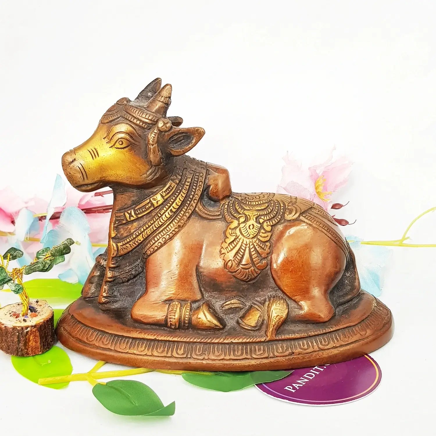 Nandi Bull Brass Idol