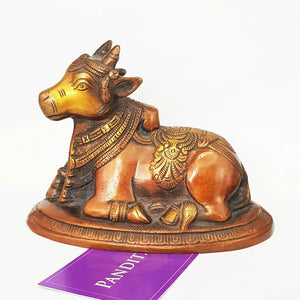 Nandi Bull Brass Idol