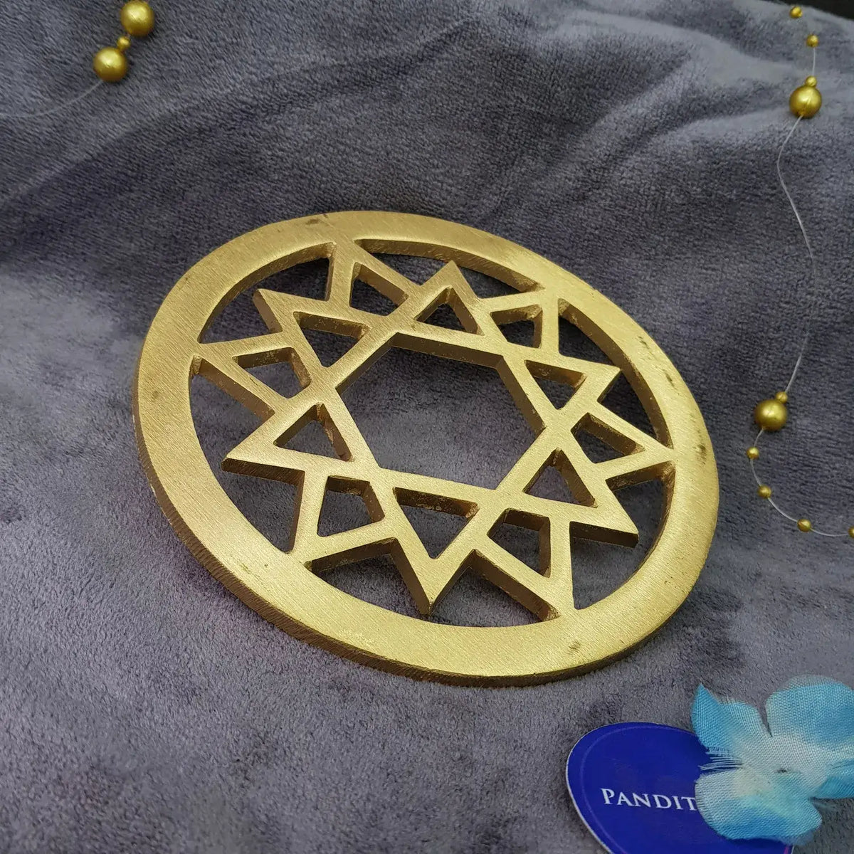 Brass Round Star For North — main product view