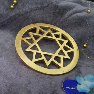 Brass Round Star For North-east Direction