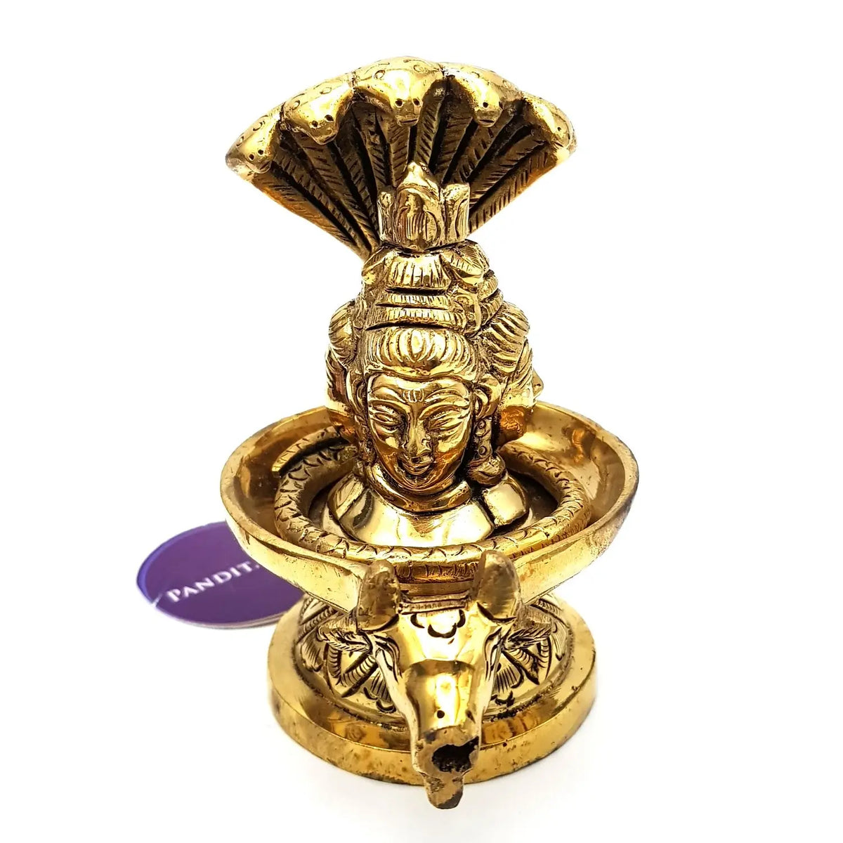 Brass Shiva Lingam With Sheshnag