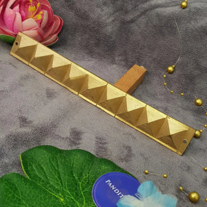 Brass Strip 9 Pyramid Divider