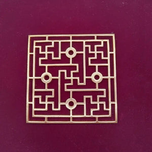 Brass Swastik Plate Yantra