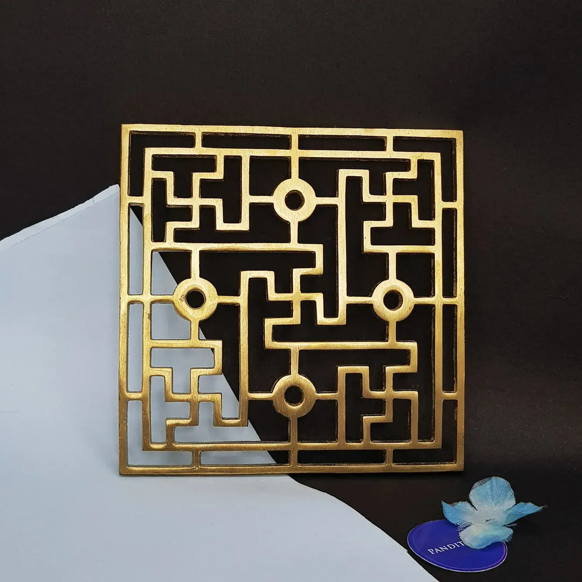 Brass Swastik Plate Yantra — main product view