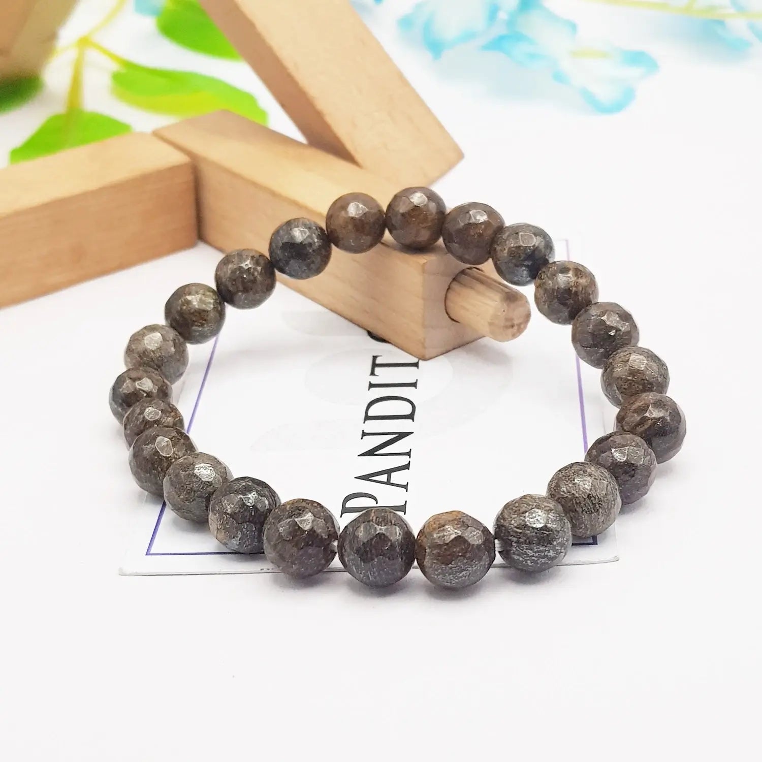 Bronzite Diamond Cut Bracelet