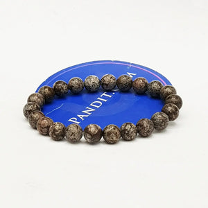 Brown Snowflake Obsidian Bracelet