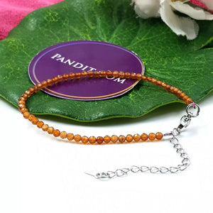 Aquamarine Adjustable Diamond Cut Bracelet