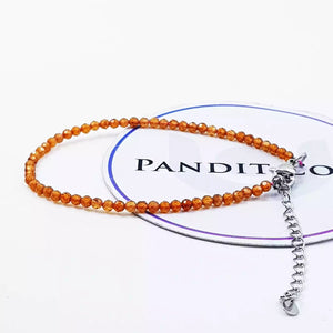 Aquamarine Adjustable Diamond Cut Bracelet