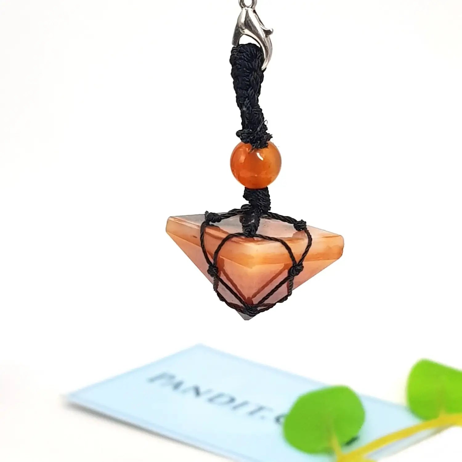 Carnelian Pyramid Pendant